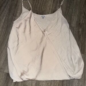 Naked Zebra Cream Camisole Top with adjustable straps